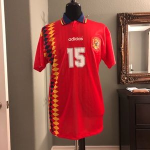 Adidas Spain Retro Soccer Jersey - Size M (NWT)